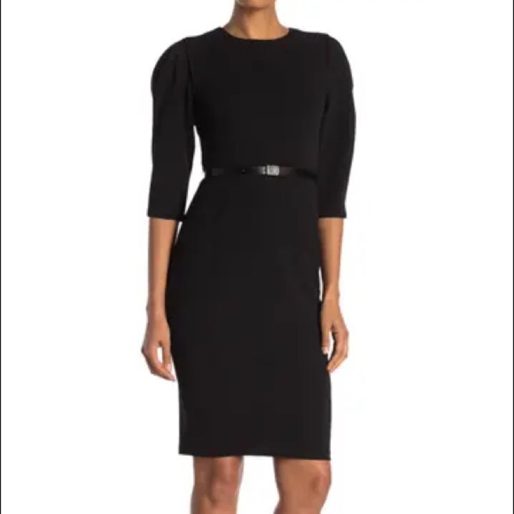 Calvin Klein Pull Sleeve Sheath Dress sz 4